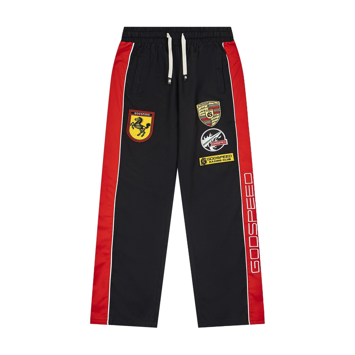 Godspeed Racing Patch Track Pants — front