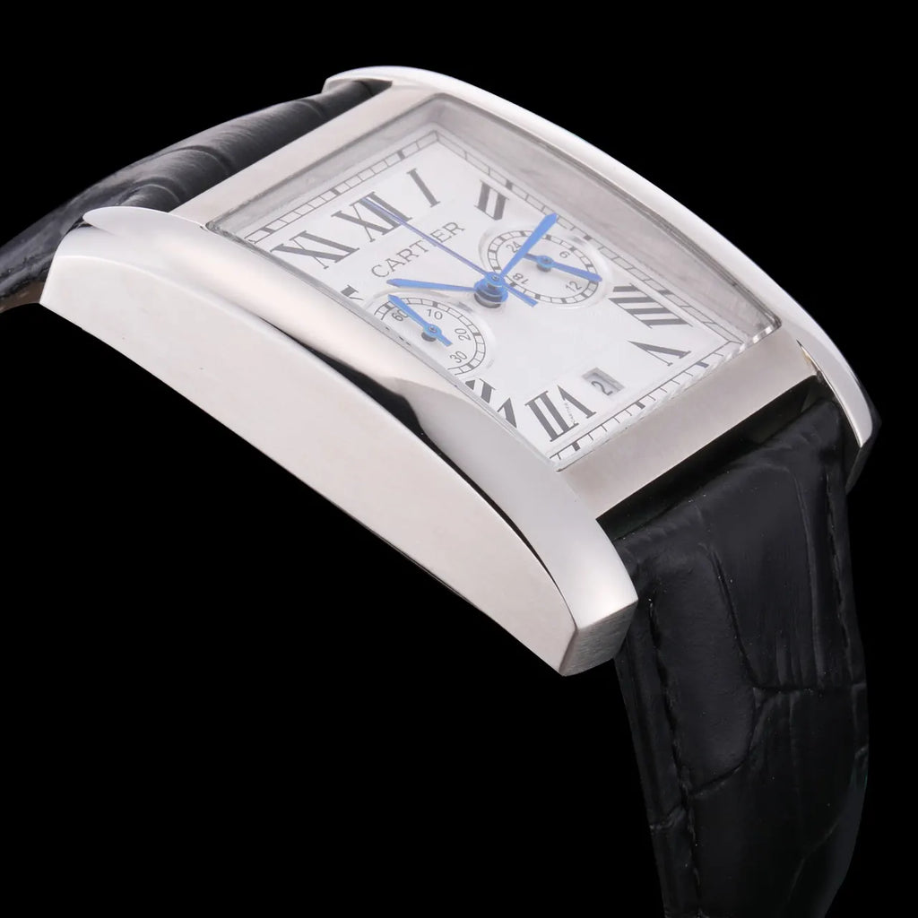 Cartier Chronoflex Steel Leather