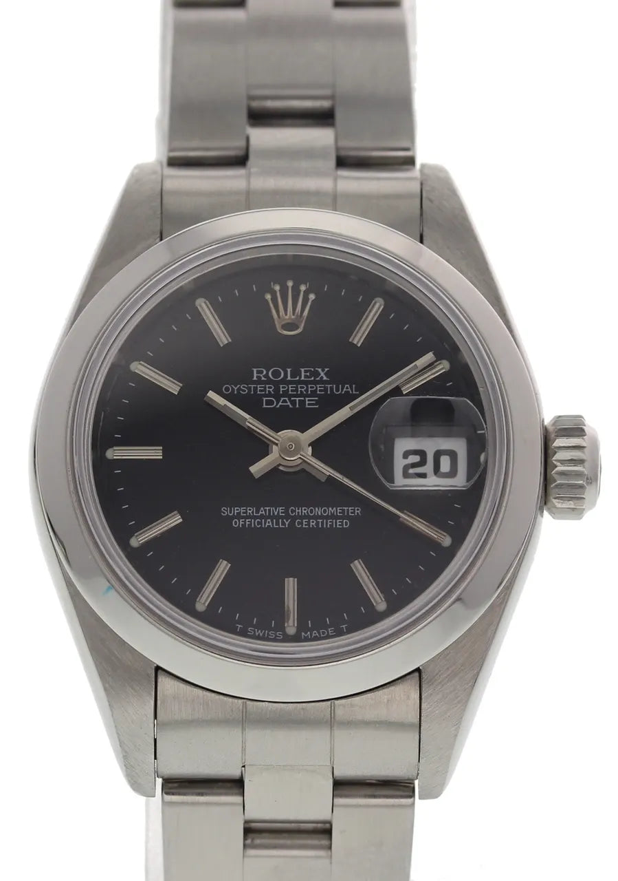 Rolex Black Dial Stainless Steel - Hình 2