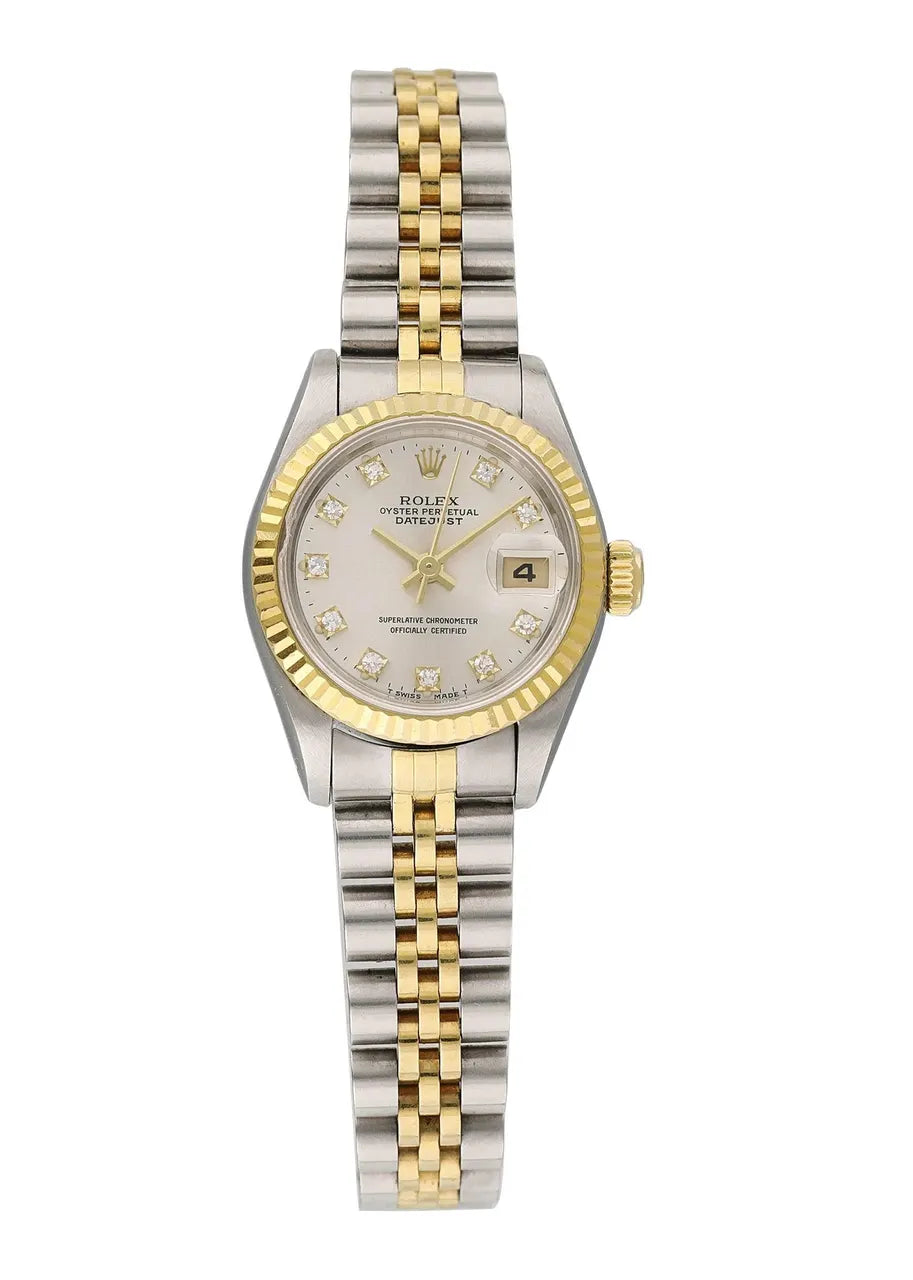 Rolex Two-Tone Silver Diamond - Hình 2