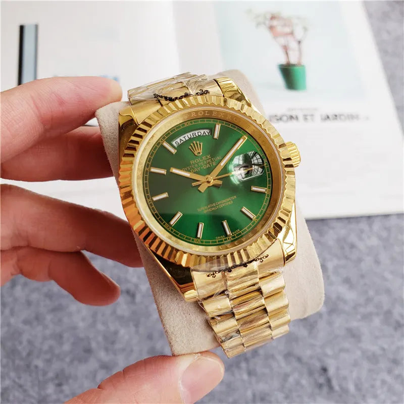 Rolex Day-Date Gold Green - Hình 3