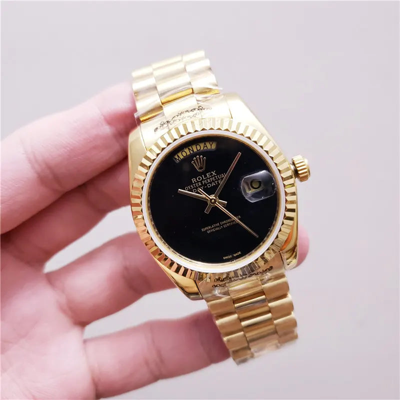 dial Rolex Day-Date Gold Black