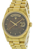 18k Rolex Day-Date Brown Dial