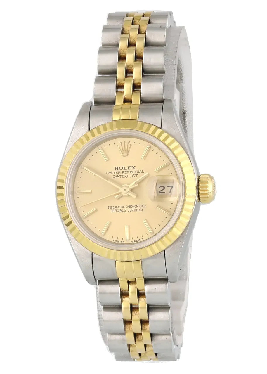 datejust steel Rolex Two-Tone Champagne Dial