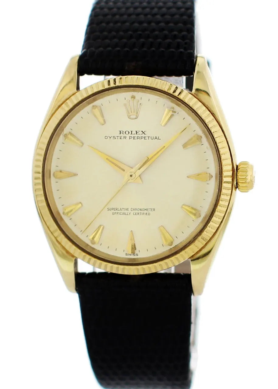Rolex Gold Black Fabric