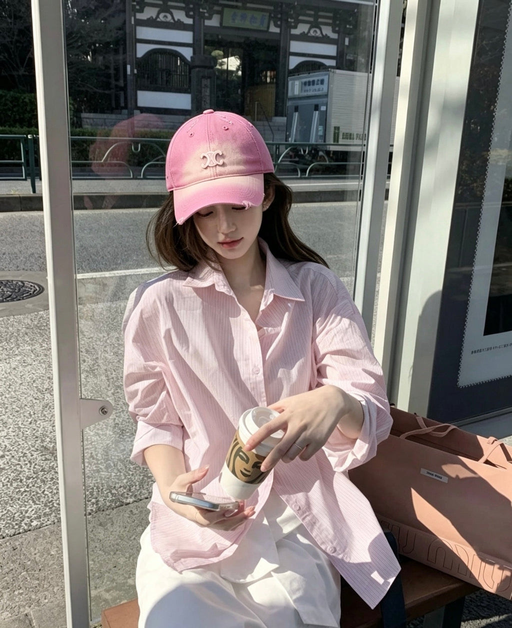 Celine Vintage Distressed Baseball Cap