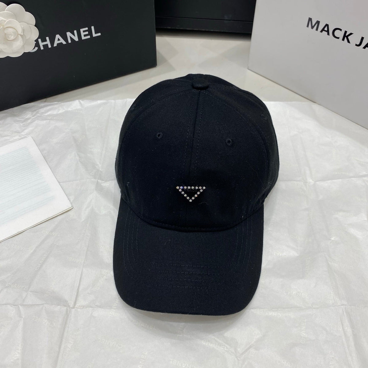 Prada Baseball Cap - White / Black