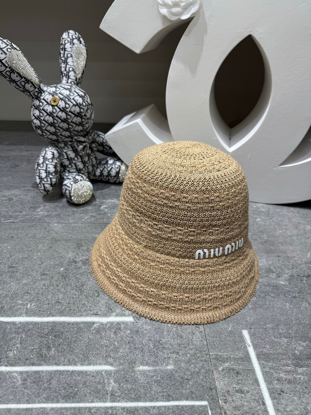 Miu Miu Knitted Bucket Hat